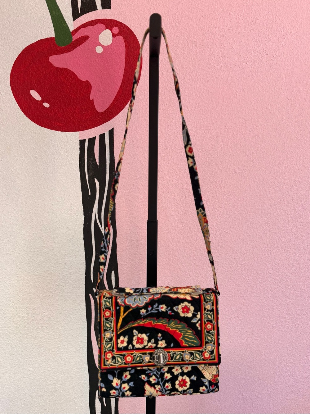 Vera Bradley Julia Versailles Quilted Crossbody Too Handle Bag Purse